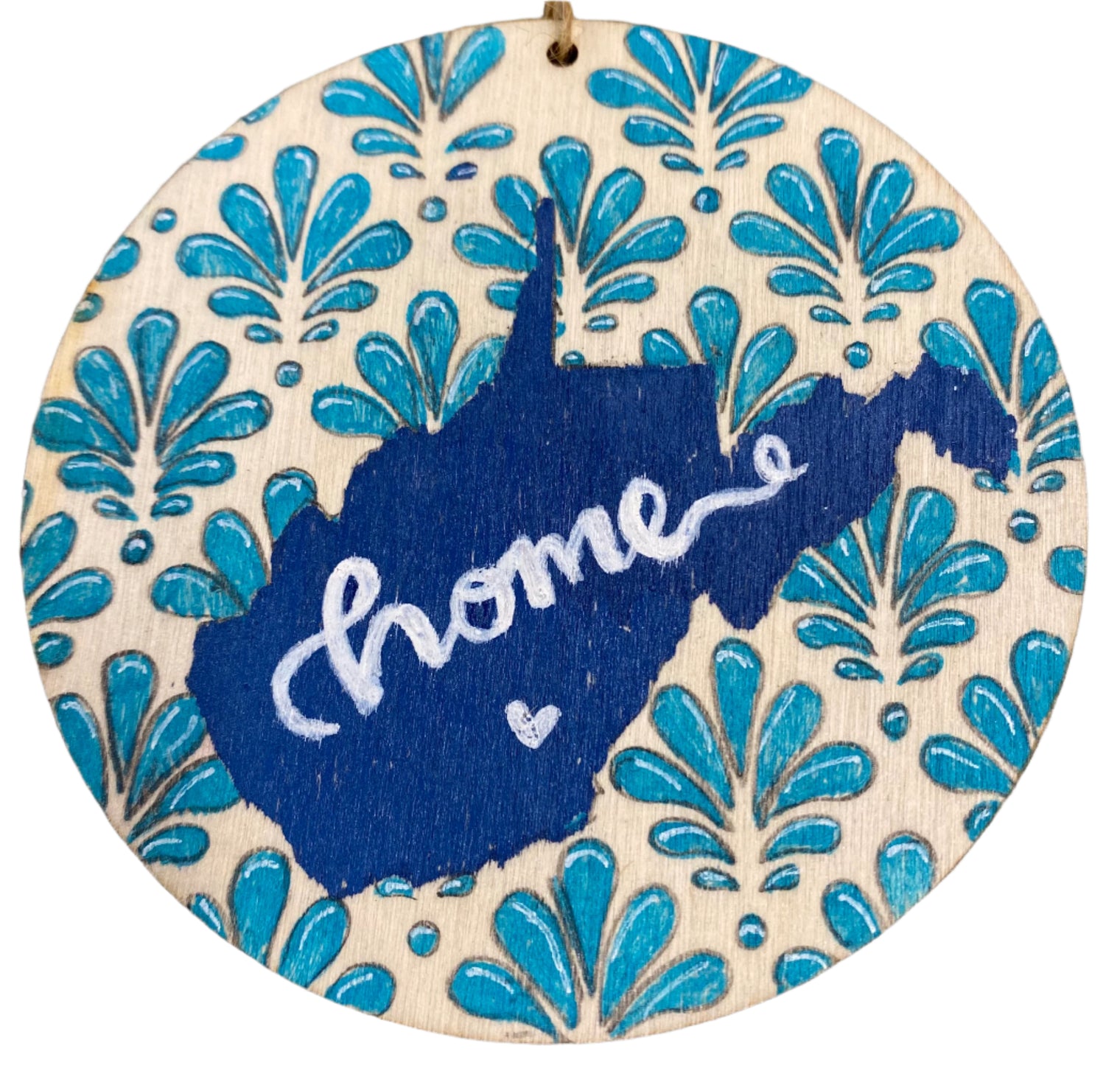 Hand-Painted WV Discs on a String