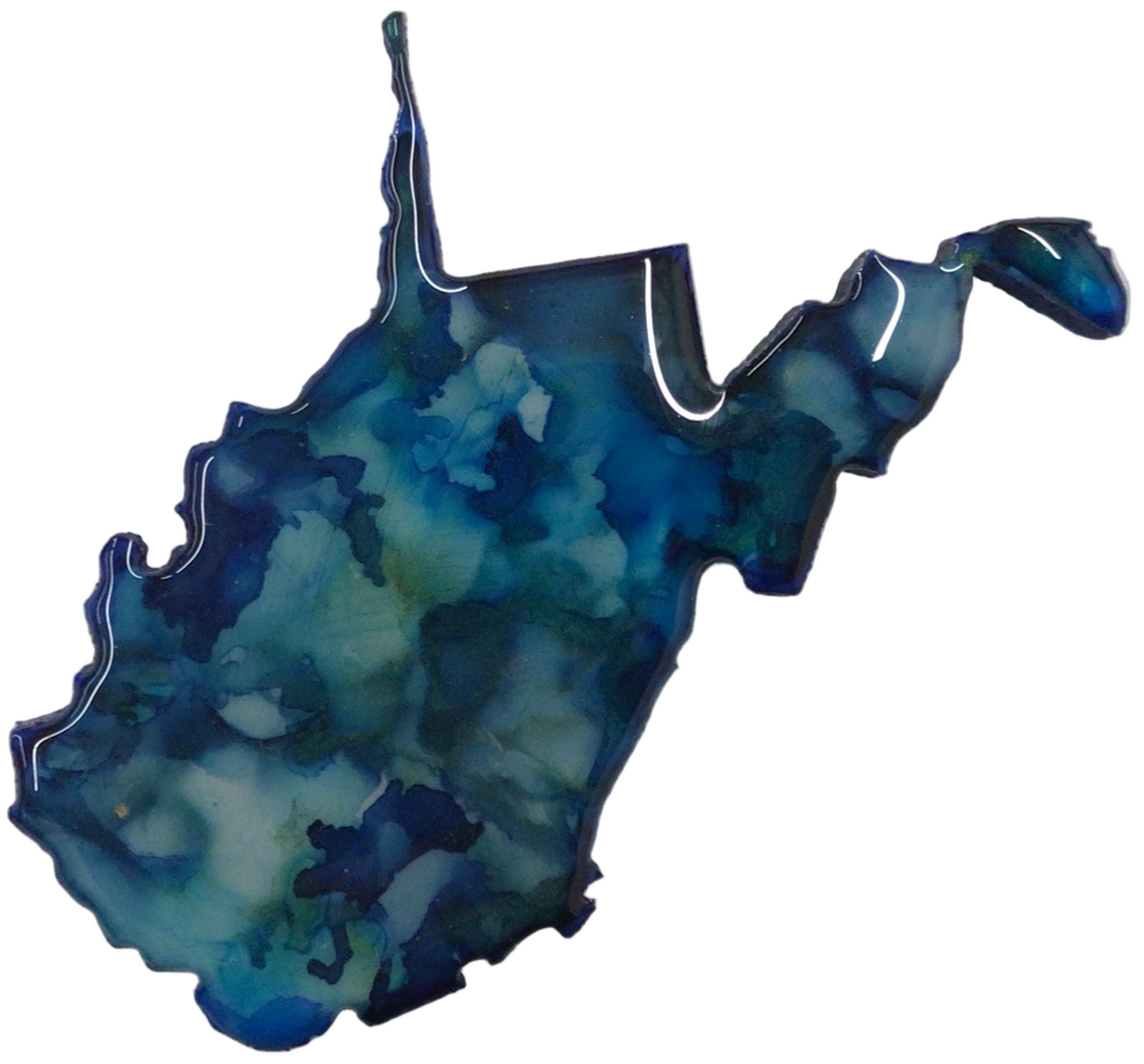 Resin WV Magnet - Medium & Large