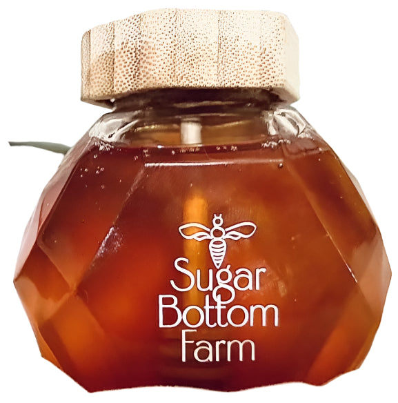 Hexagon Jar of WV Raw Honey