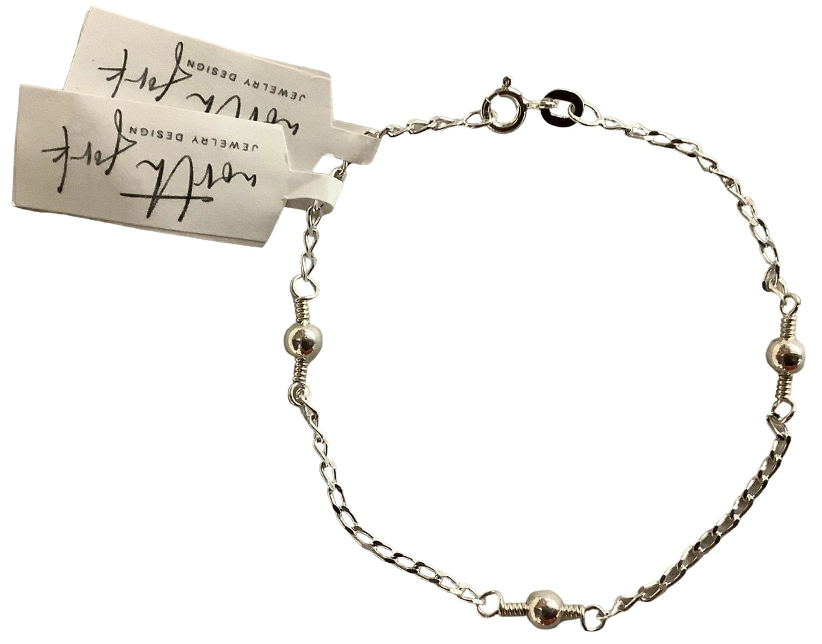 Silver Bead Chain Bracelet