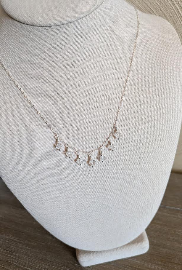 Sterling Silver & Herkimer Diamond Necklace