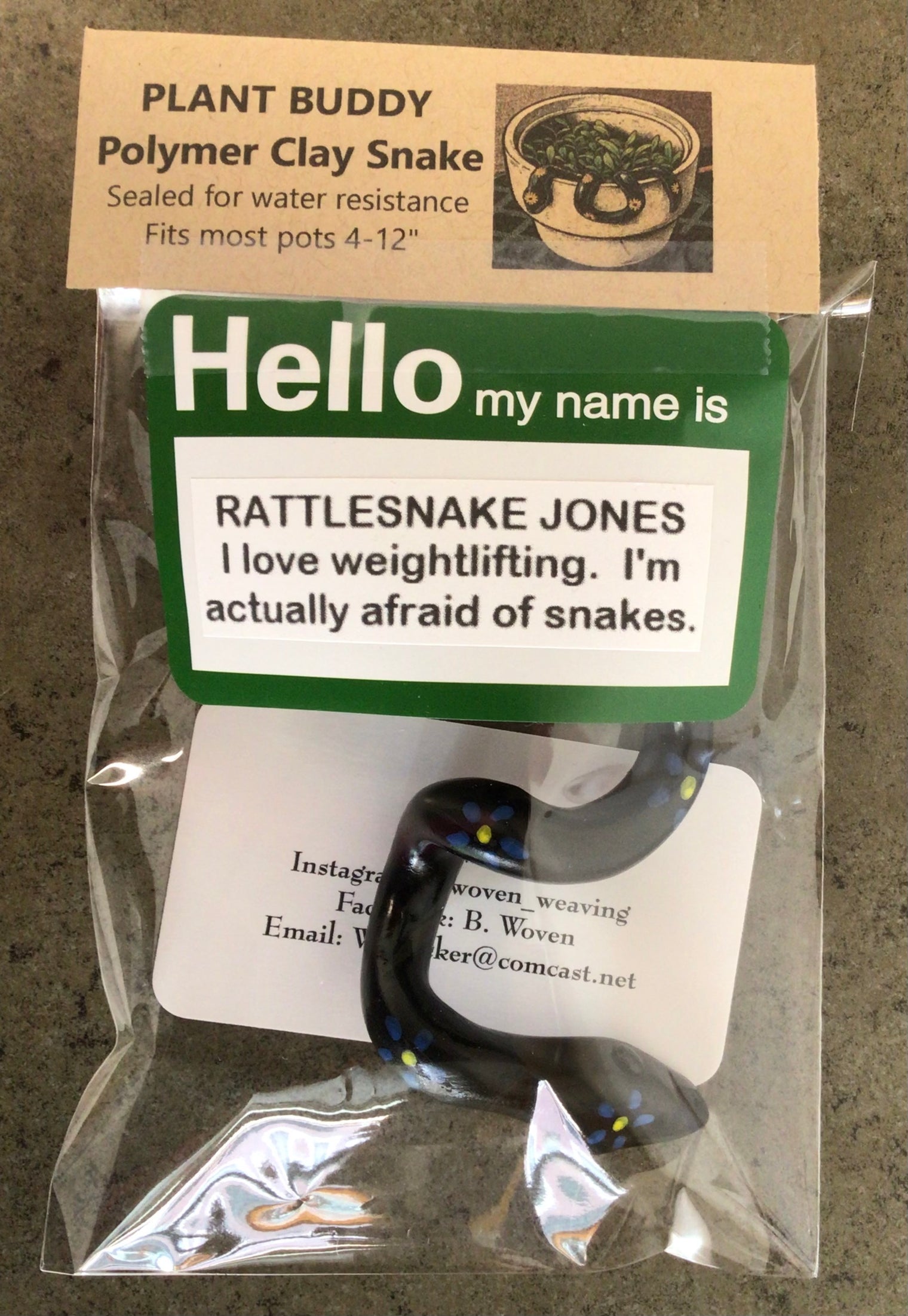 Whimsical Polymer Clay Snakes