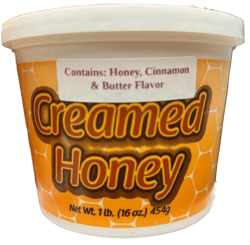 16 oz Tub of Cinnamon Butter Creamed Honey