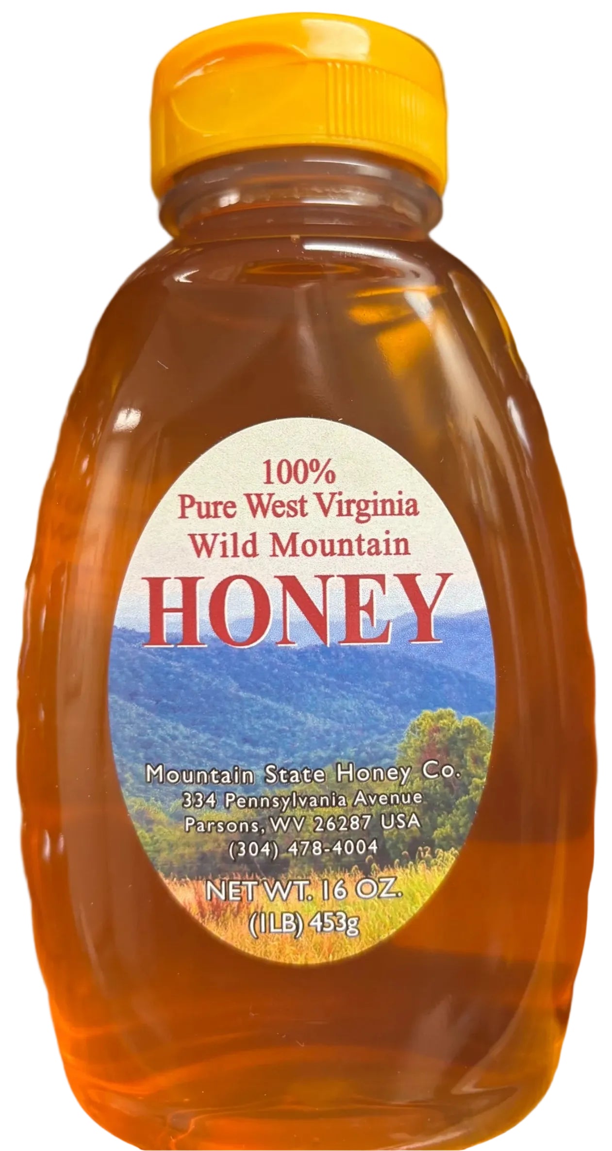 1 lb Plastic Jar of WV Honey