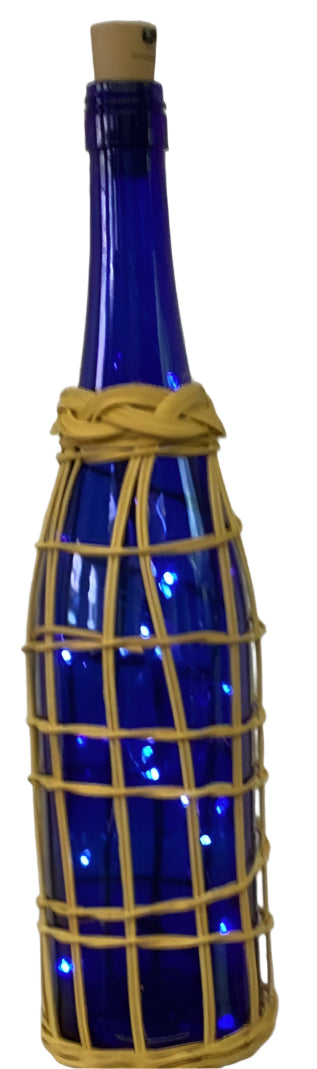 Lighted Wine Bottle