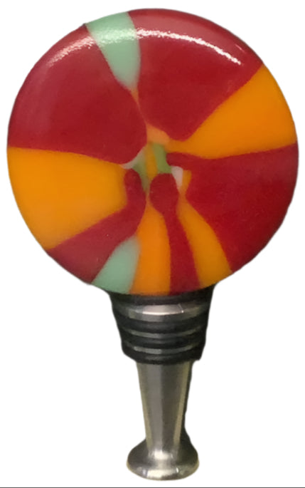 Fused Glass Bottle Stopper