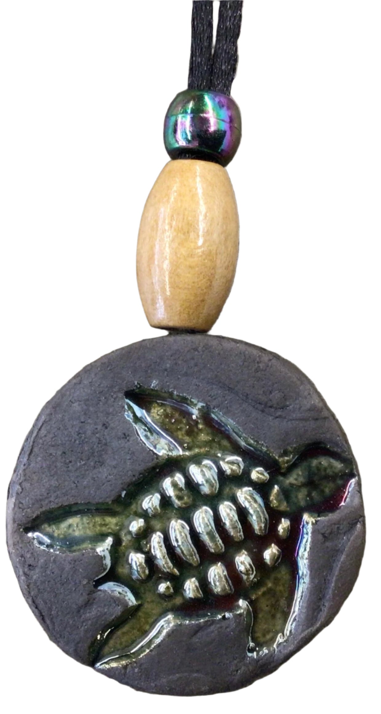 Raku Pendant Necklace