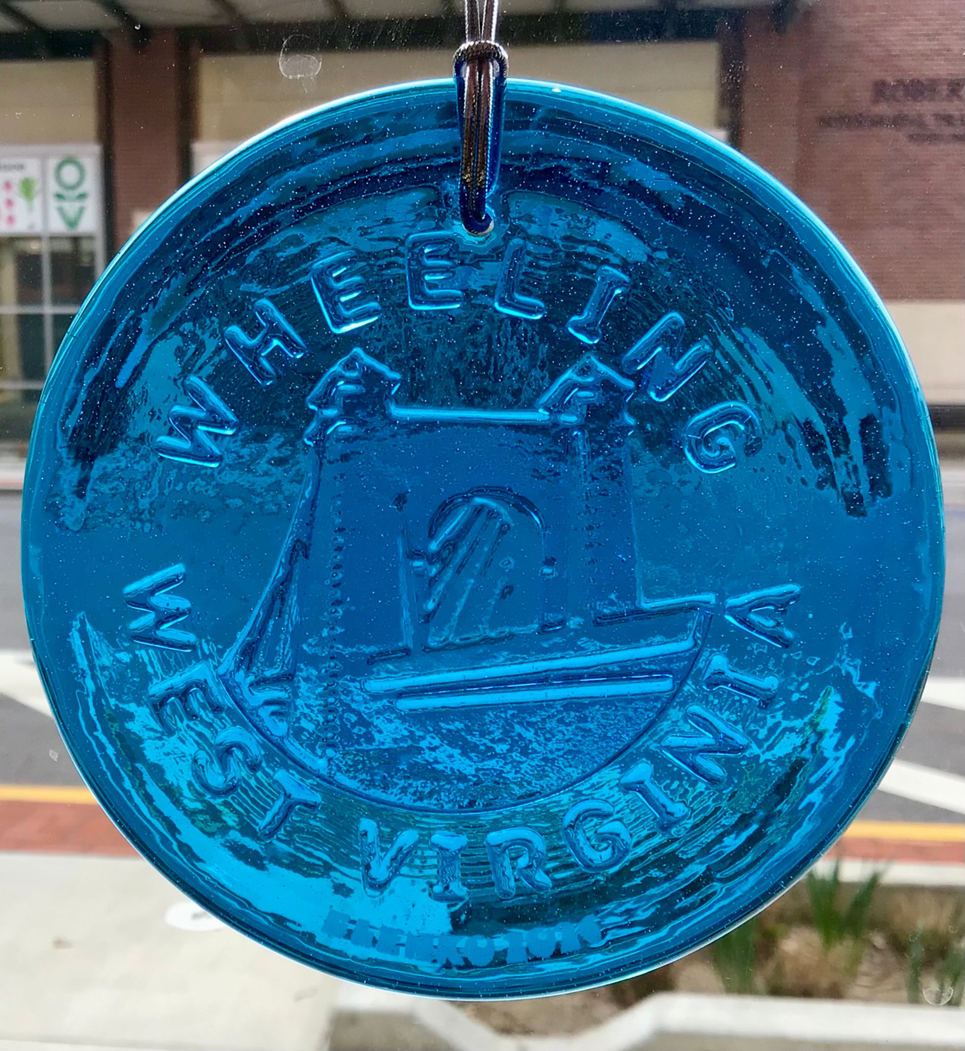 Wheeling Suspension Bridge Suncatcher from Blenko Glass – The