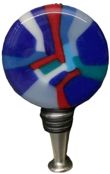 Fused Glass Bottle Stopper