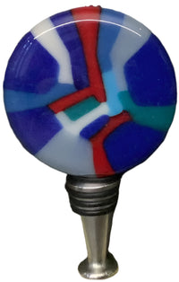 Fused Glass Bottle Stopper
