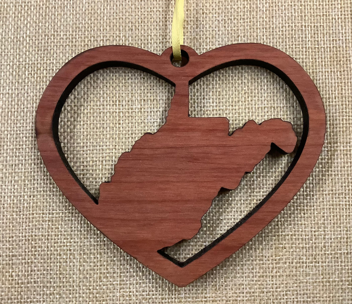 WV Heart Ornament