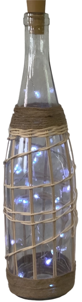 Lighted Wine Bottle