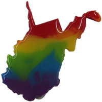 Resin WV Magnet - Medium & Large