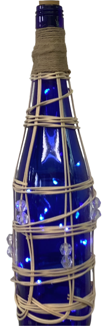 Lighted Wine Bottle