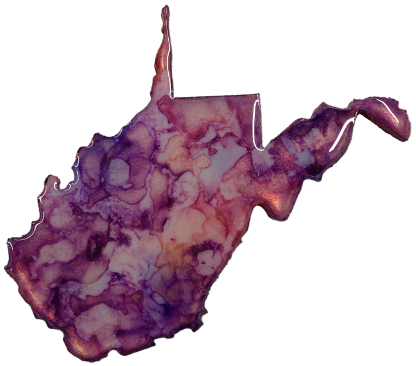 Resin WV Magnet - Medium & Large
