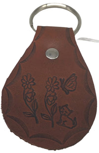 Leather Key Rings (rounded)