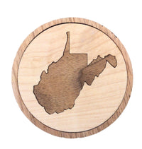 WV Wooden Coasters