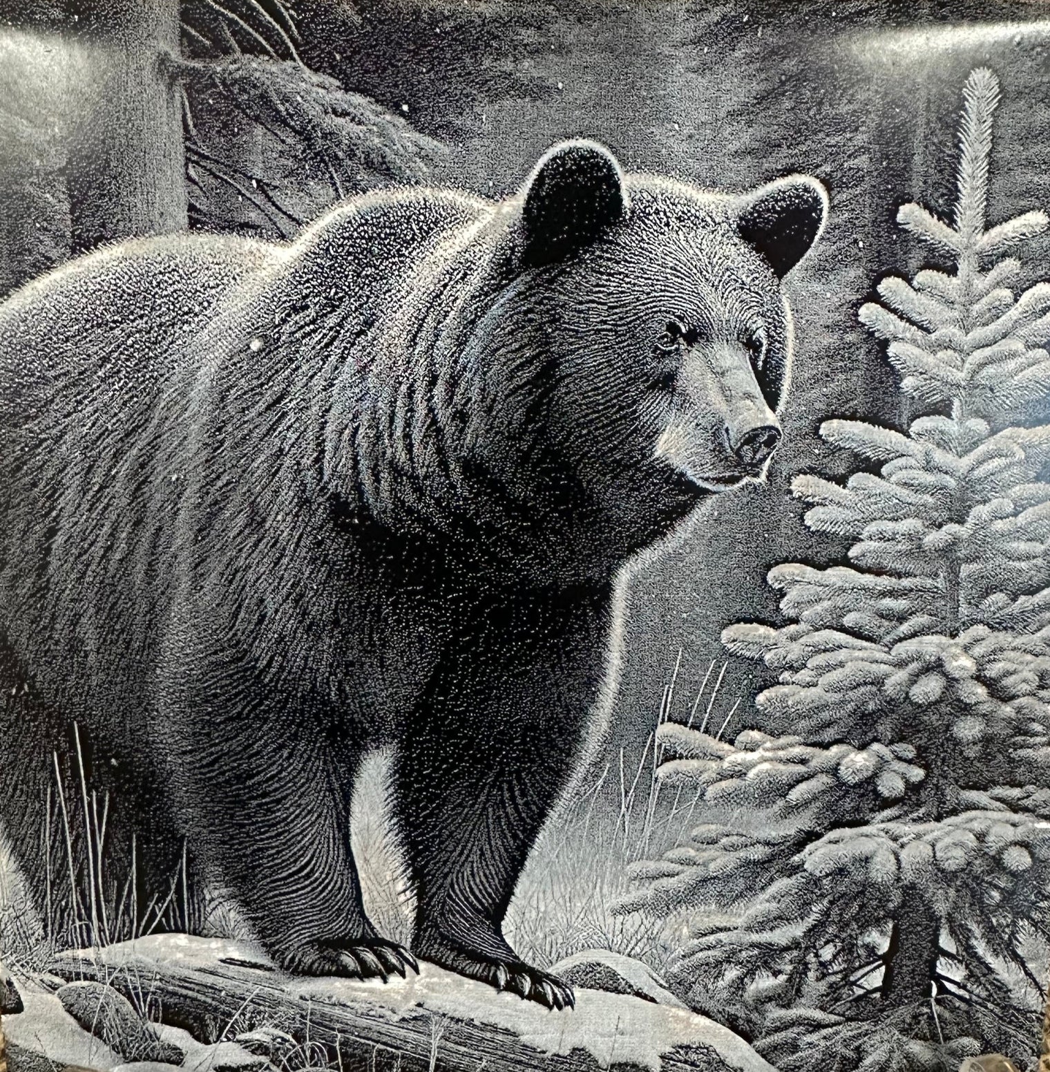 Laser Engraved Ceramic Tile