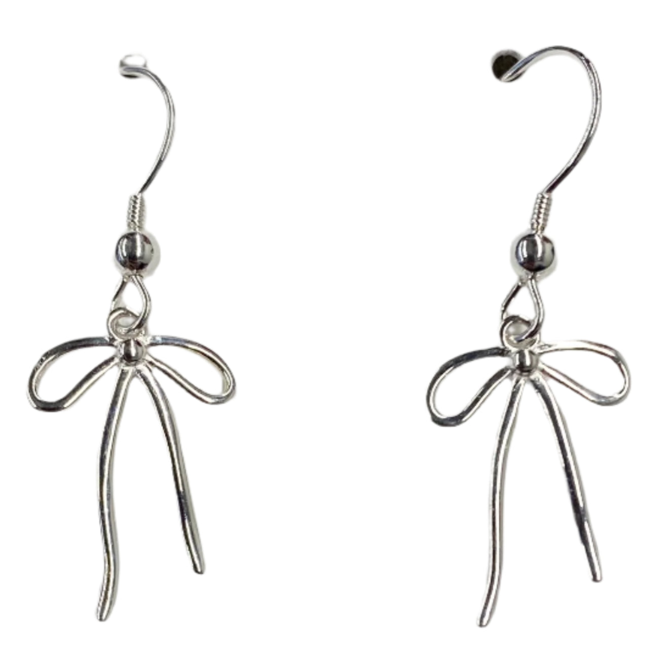 Sterling Silver Bow Earrings