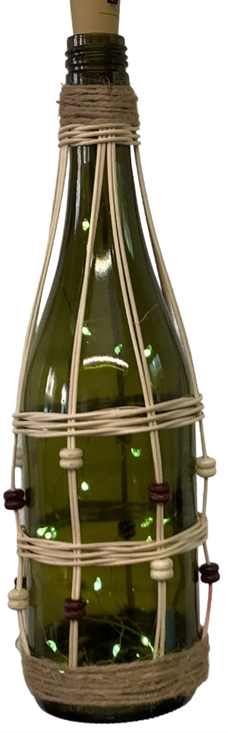 Lighted Wine Bottle