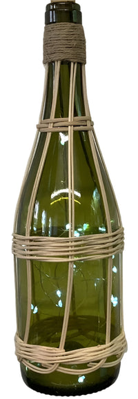 Lighted Wine Bottle