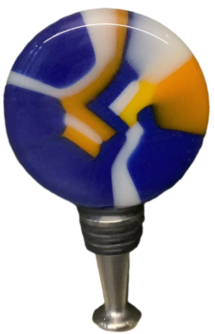 Fused Glass Bottle Stopper