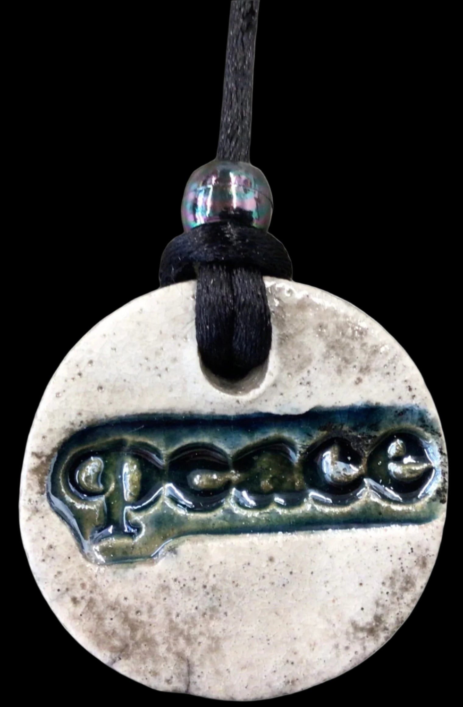 Raku Pendant Necklace