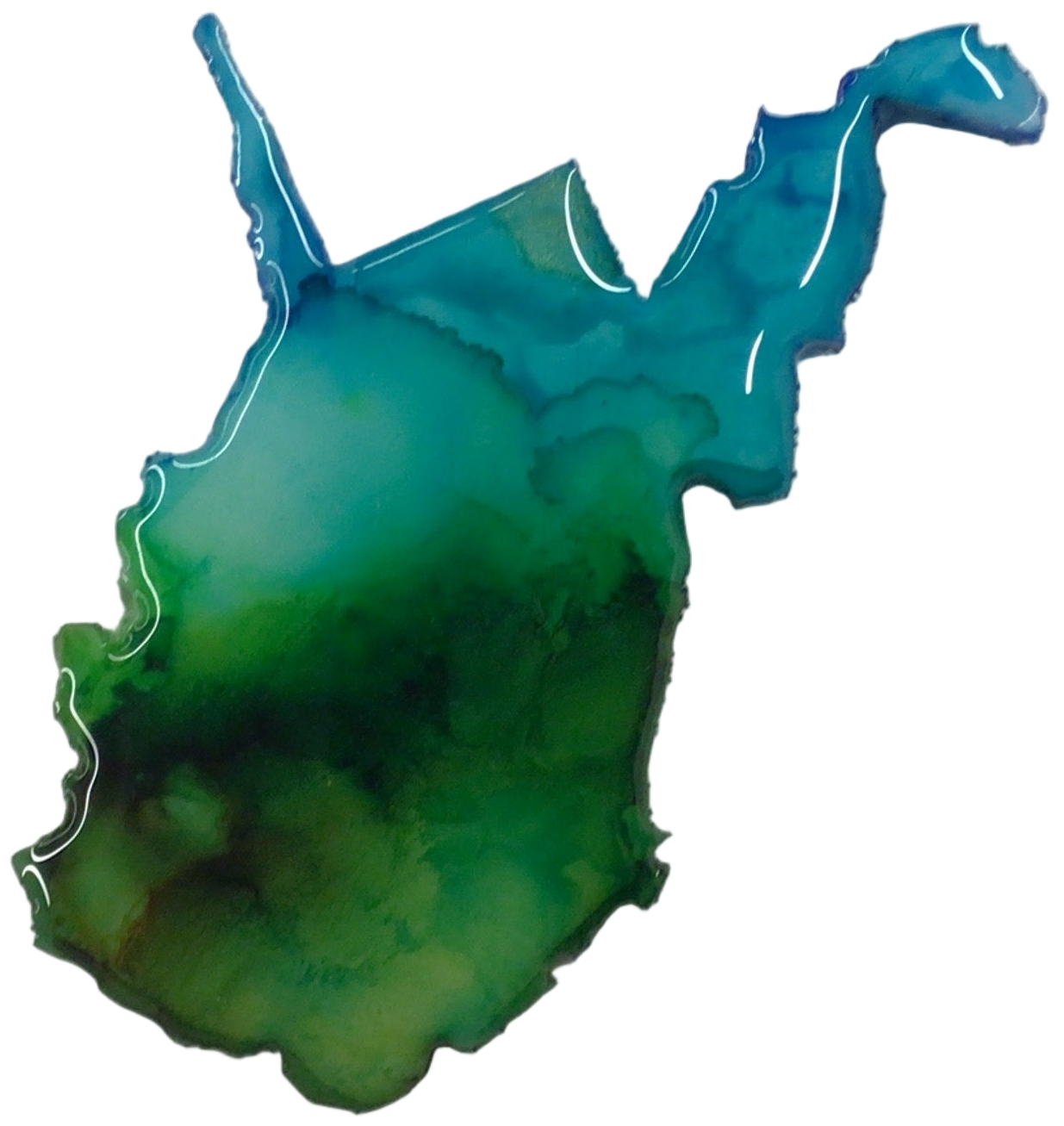 Resin WV Magnet - Medium & Large