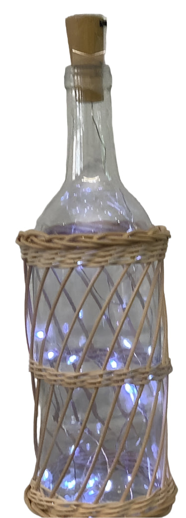 Lighted Wine Bottle