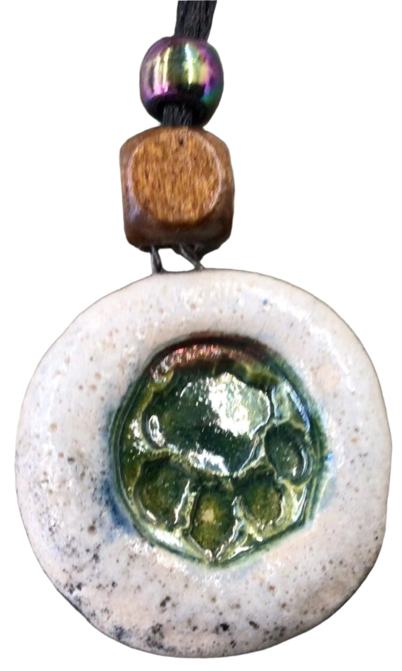 Raku Pendant Necklace