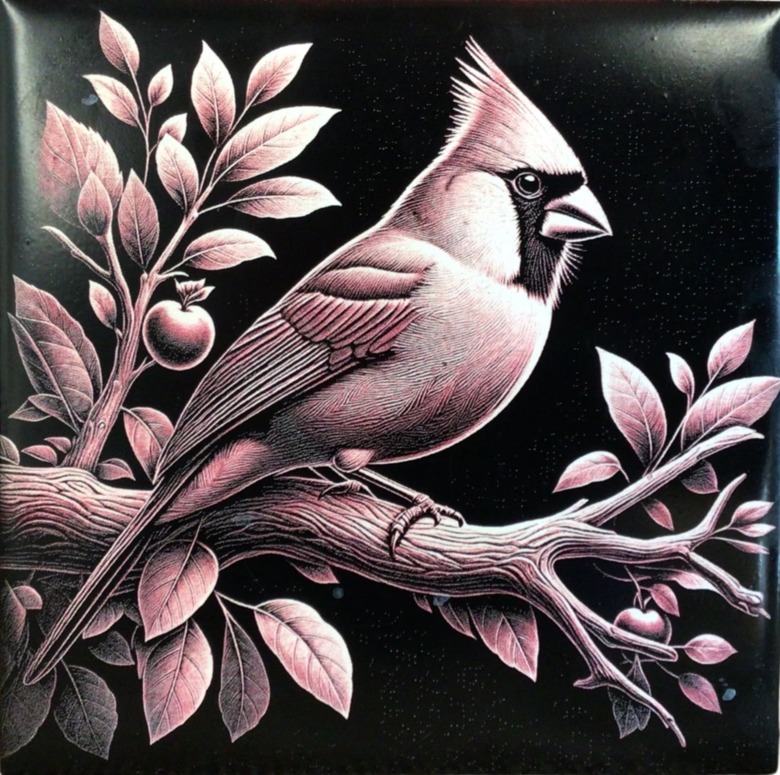 Laser Engraved Ceramic Tile