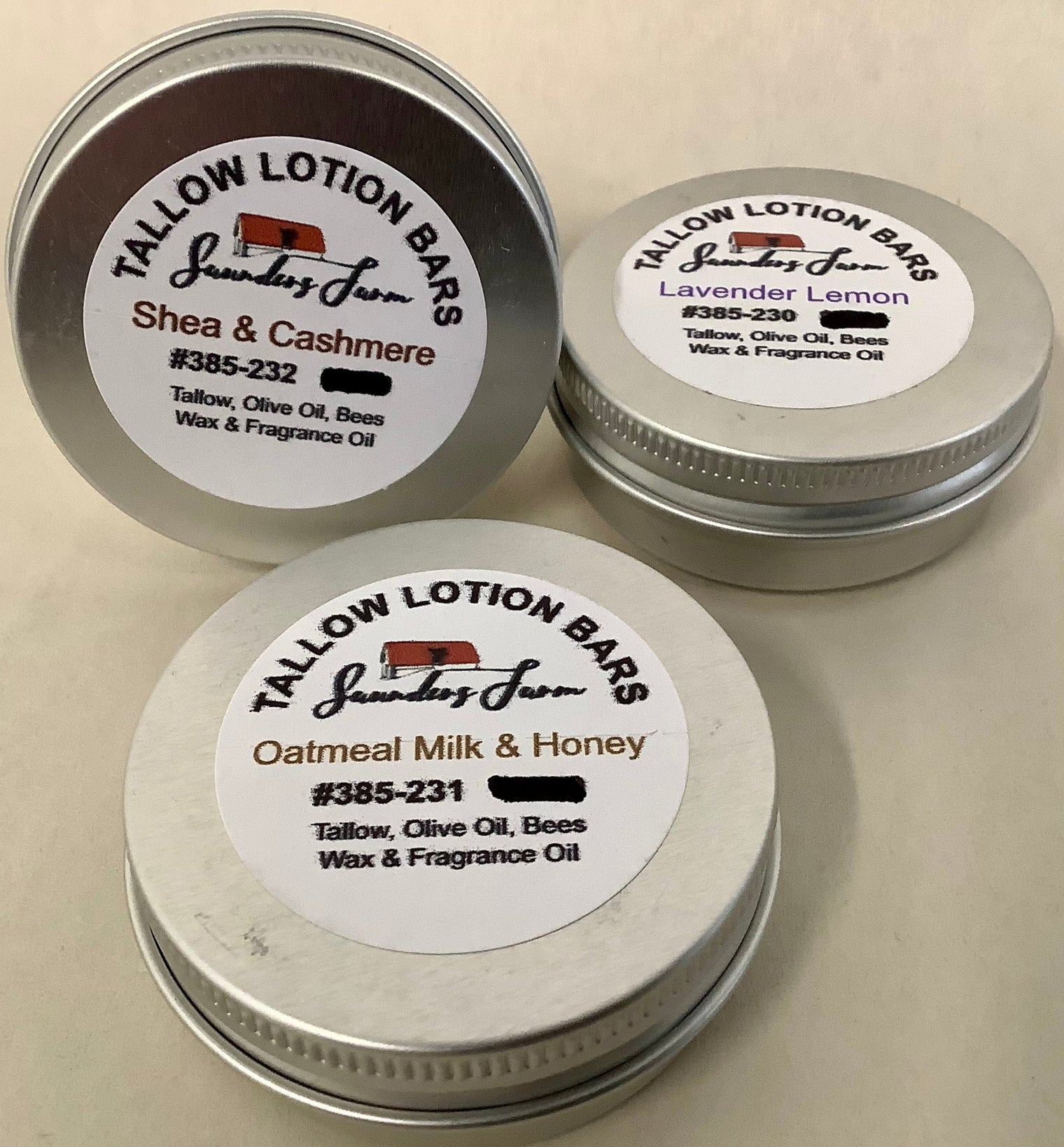 Tallow Lotion Bars - 1 oz