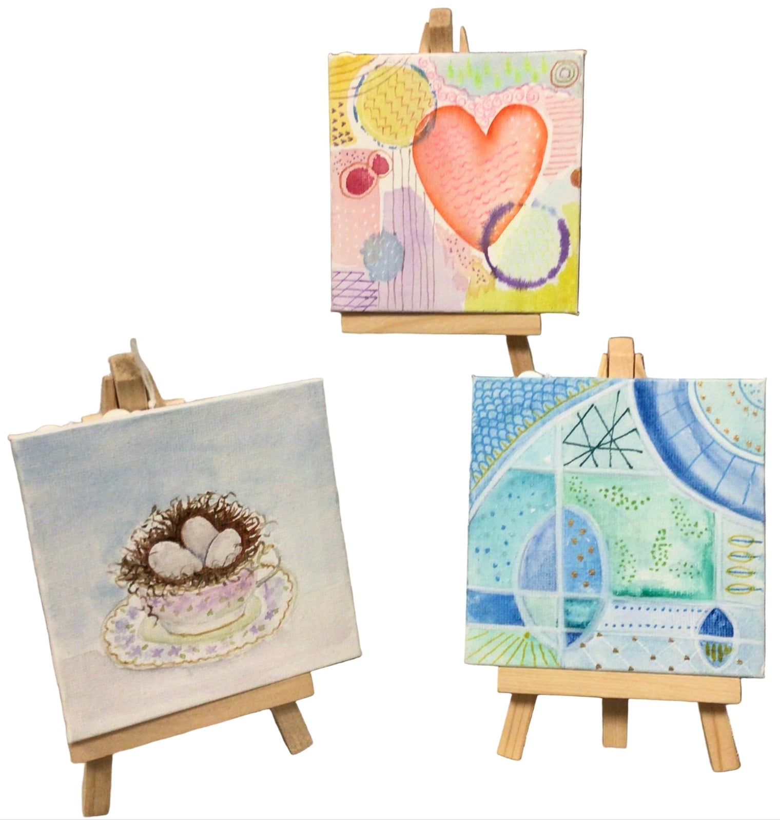 Tiny Art with Easel