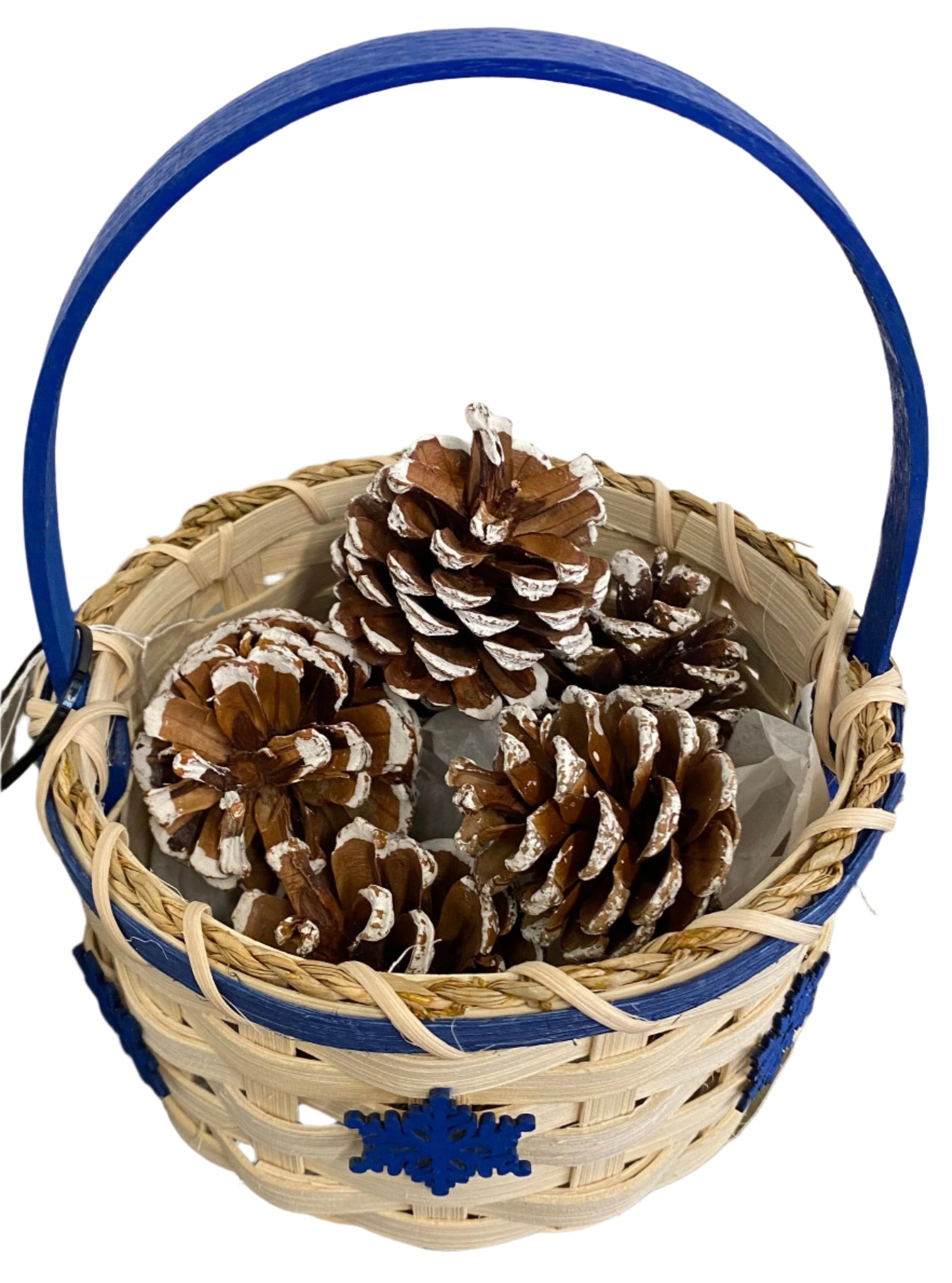 Winter Pinecone Basket