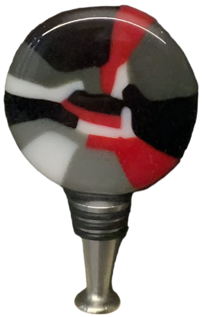 Fused Glass Bottle Stopper