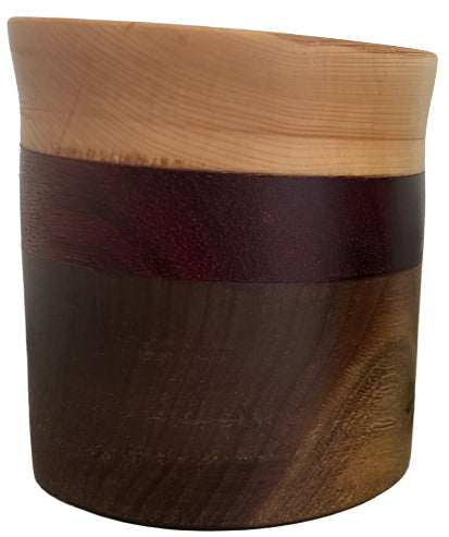 Pen Holder Wood Cup