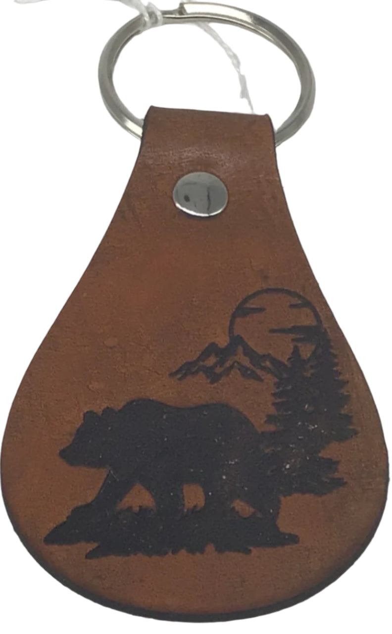Leather Key Rings (rounded)