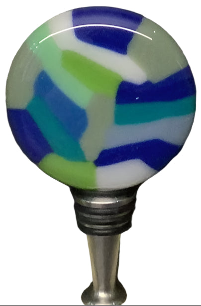Fused Glass Bottle Stopper