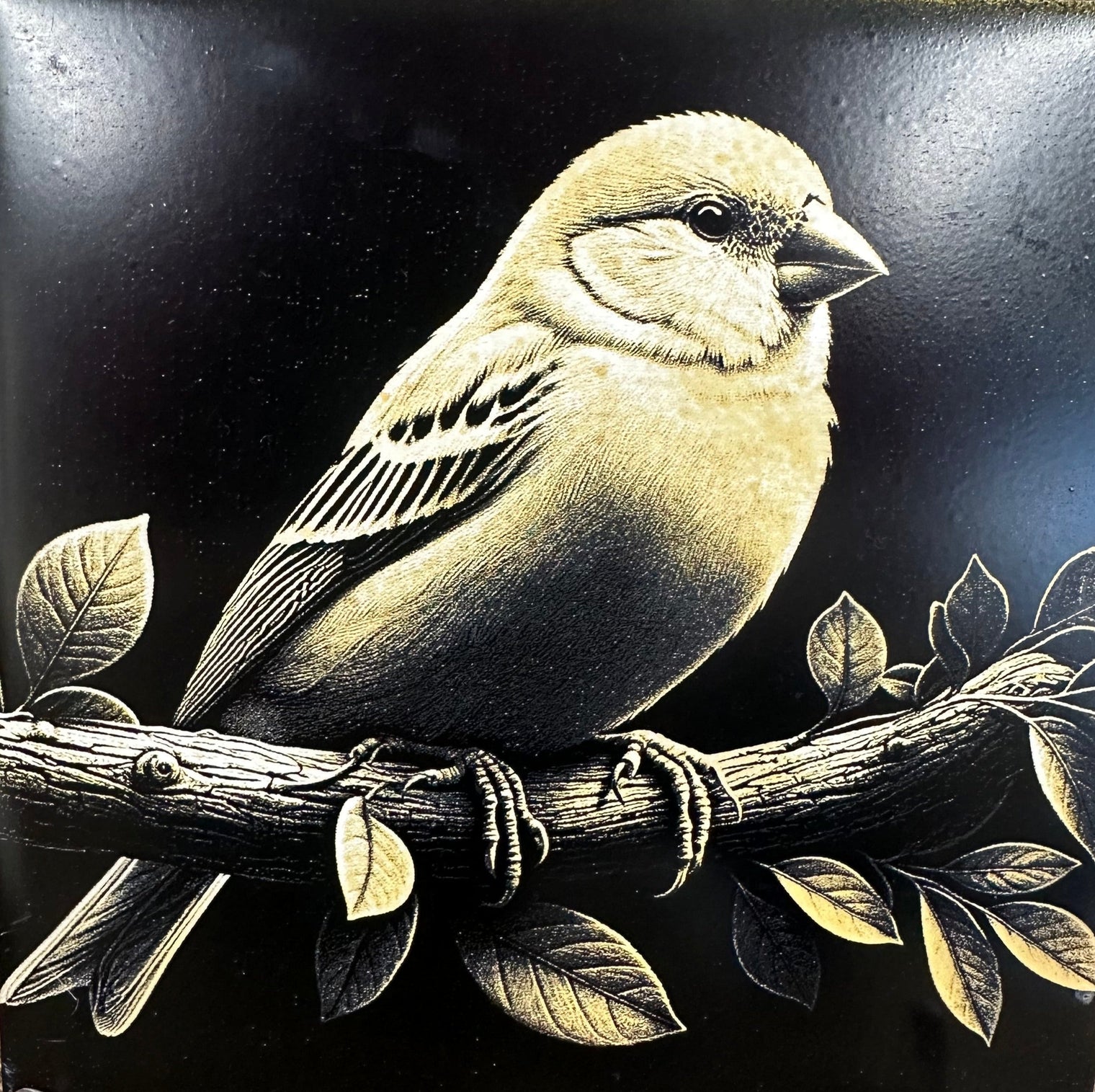 Laser Engraved Ceramic Tile