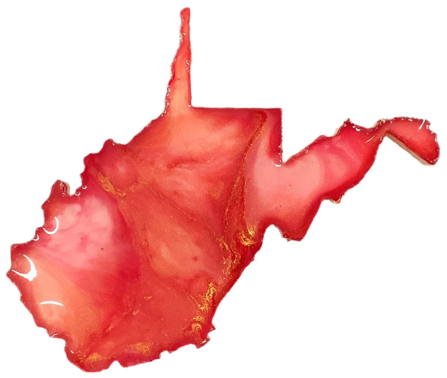 Resin WV Magnet - Medium & Large