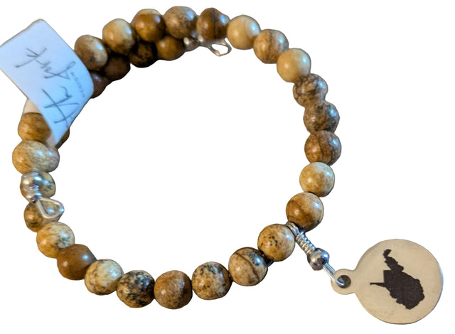 No Clasp Bracelet w/ WV Charm