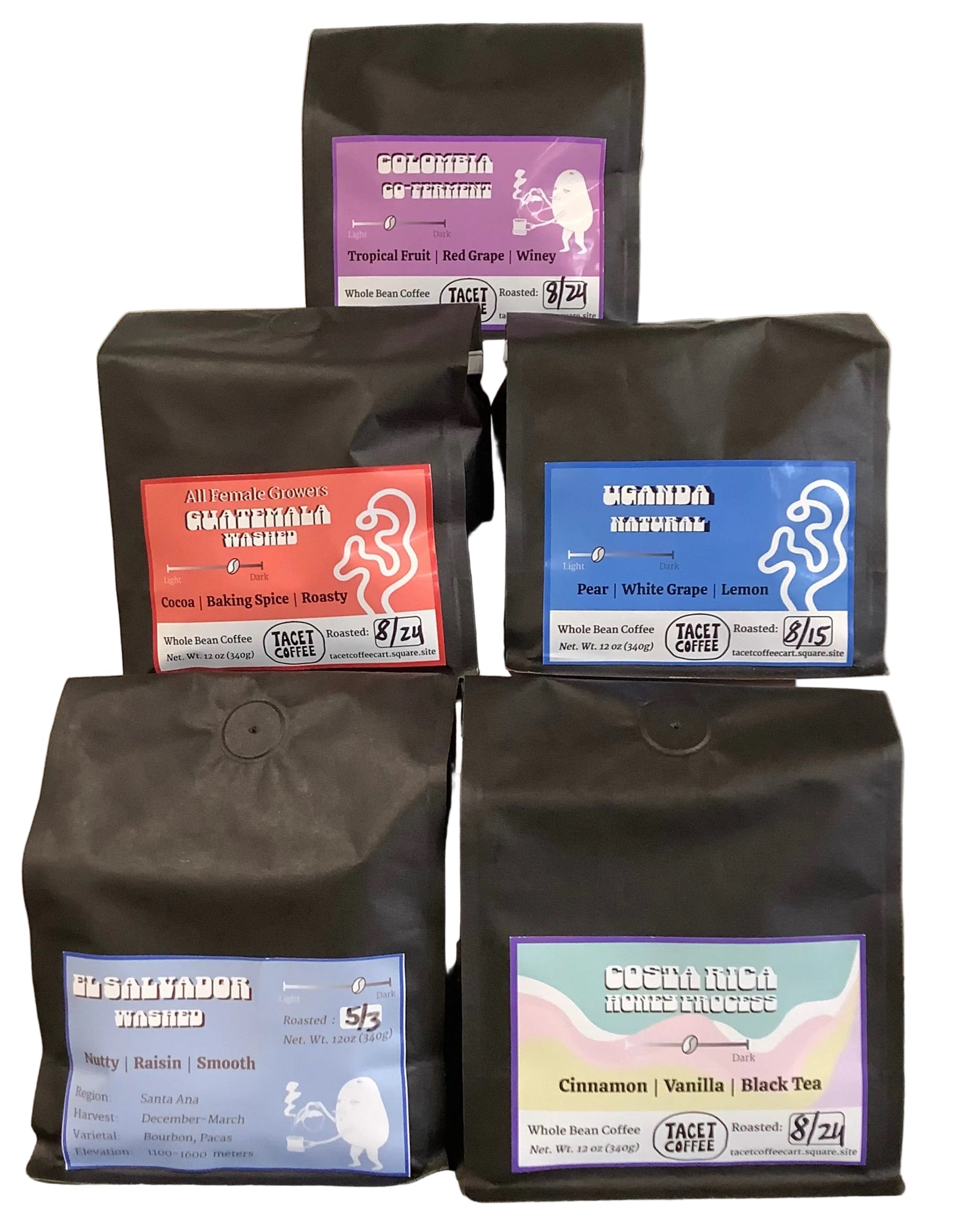 Coffee, 10oz and 12oz Bags
