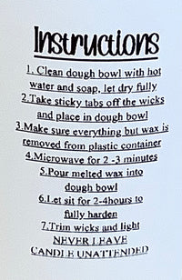 Refill Kits - WV & Dough Bowl Candles