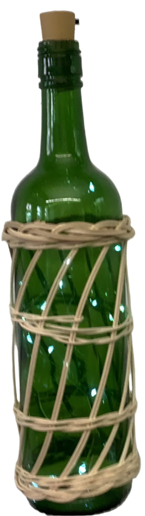Lighted Wine Bottle