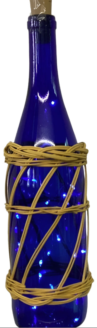 Lighted Wine Bottle