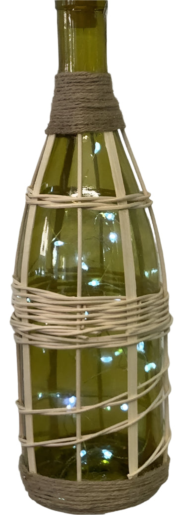 Lighted Wine Bottle