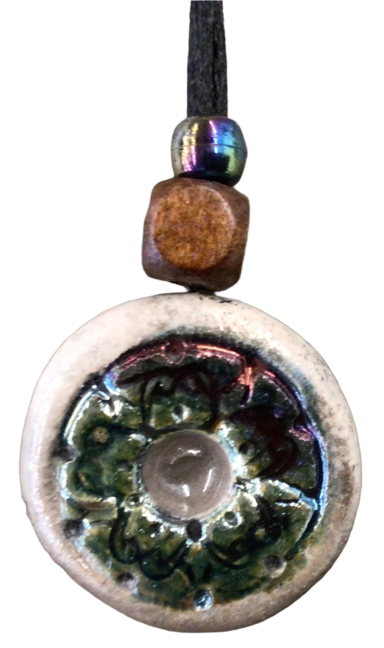 Raku Pendant Necklace