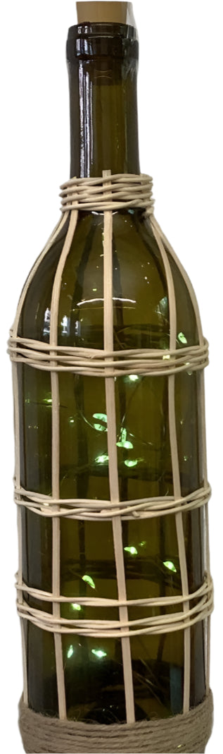 Lighted Wine Bottle