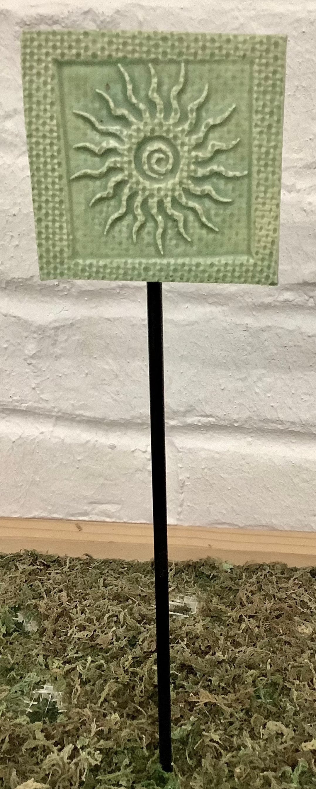 Ceramic Symbols Garden Stake