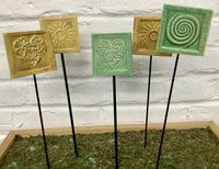Ceramic Symbols Garden Stake